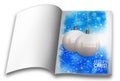 Christmas balls picture books Royalty Free Stock Photo