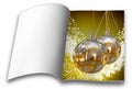 Christmas balls picture books Royalty Free Stock Photo