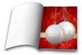 Christmas balls picture books Royalty Free Stock Photo