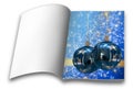 Christmas balls picture books Royalty Free Stock Photo