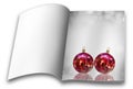 Christmas balls picture books Royalty Free Stock Photo