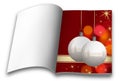 Christmas balls picture books Royalty Free Stock Photo