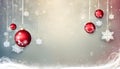 Christmas balls and snowflake on abstract background Royalty Free Stock Photo