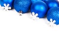 Christmas balls and snowflake