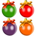 Christmas balls various colors