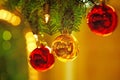 Christmas balls - Weihnachtskugeln Royalty Free Stock Photo