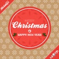 Christmas banner background brown and red