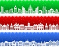 Christmas banner city