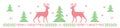 Christmas banner, cross stitch pattern imitation.