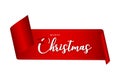 Christmas banner ribbon