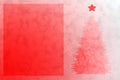 Christmas banner with shiny red color and graphic elements. Glowing backdrop Royalty Free Stock Photo
