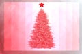 Christmas banner with shiny red color and graphic elements. Glowing backdrop Royalty Free Stock Photo