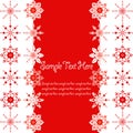 Christmas banner with space for text.