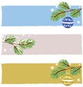 Christmas banners vector Royalty Free Stock Photo