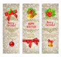 Christmas banners, vector illustration Royalty Free Stock Photo