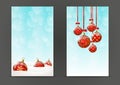 Christmas banners 240 x 400 size Royalty Free Stock Photo