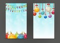 Christmas banners 240 x 400 size Royalty Free Stock Photo