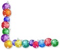 Christmas Bauble Border Royalty Free Stock Photo