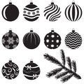 Christmas baubles set