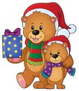 Christmas bears theme image 1 Royalty Free Stock Photo