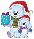Christmas bears theme image 5 Royalty Free Stock Photo