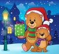 Christmas bears theme image 2 Royalty Free Stock Photo