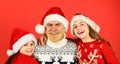 Christmas becomes special with children. Christmas eve concept. Winter holidays. Family time. Holly jolly christmas. Dad