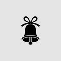 Christmas bell flat icon. Bell flat icon