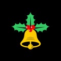 Christmas bell flat icon Royalty Free Stock Photo