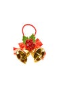 Christmas bells on white background, Christmas toys, christmas, new year. Royalty Free Stock Photo