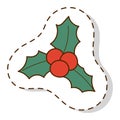 Christmas berry vector illustration. Royalty Free Stock Photo