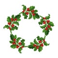 Christmas berry vector illustration. Royalty Free Stock Photo