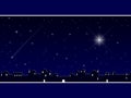 Christmas in Bethlehem [Blue] Royalty Free Stock Photo