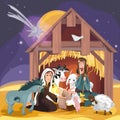 Christmas Bible Story. Christmas Nativity Card
