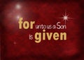 Christmas Bible verse with star