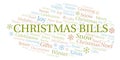 Christmas Bills word cloud