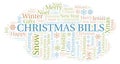 Christmas Bills word cloud