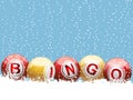 Christmas bingo background