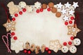 Christmas Biscuit Background Border