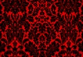 Christmas black and red baroque pattern