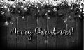 Christmas black and white background Royalty Free Stock Photo