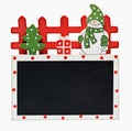 Christmas blackboard with greeting space