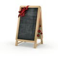 Christmas blackboard for restaurant