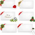Christmas Blank Gift Tag Set Royalty Free Stock Photo