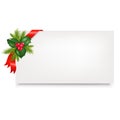 Christmas Blank Gift Tag. Vector