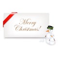 Christmas Blank Gift Tag Royalty Free Stock Photo