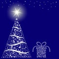 Christmas blue background Royalty Free Stock Photo