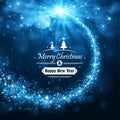 Christmas blue background Royalty Free Stock Photo