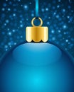 Christmas blue ball Royalty Free Stock Photo