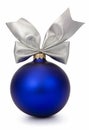 Christmas blue bauble Royalty Free Stock Photo